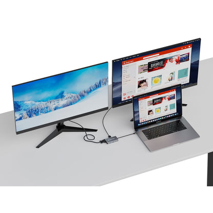 Adaptador CONCEPTRONIC USB-C 7en1 100W Gris (DONN21G)