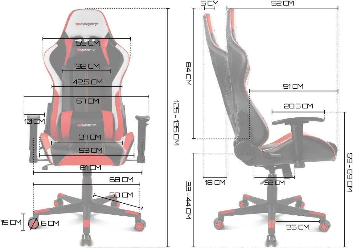Silla Gaming Drift DR175 Rosa/Negra/Blanca (DR175PINK)