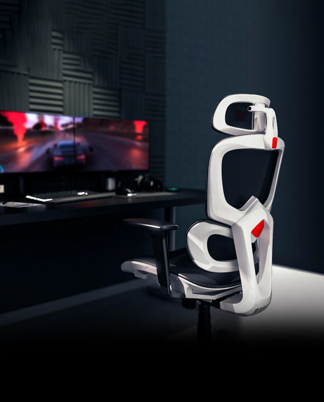 Silla Gaming Drift Ergonómica Negra/Blanca (DRAIR200)