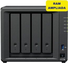 Nas Diskstation Ds425+ CPU Intel Celeron J4125  DDR4 6Gb 4 Bahias 3.5' HDD 2.5' HDD 2.5' SSD + 2 Ranuras M.2 Raid 0, 1, 5, 6, 10, Jbod Capacidad Maxima por Disco Duro 80Tb 2xUSB 3.2 2xEthernet 1.5Gb