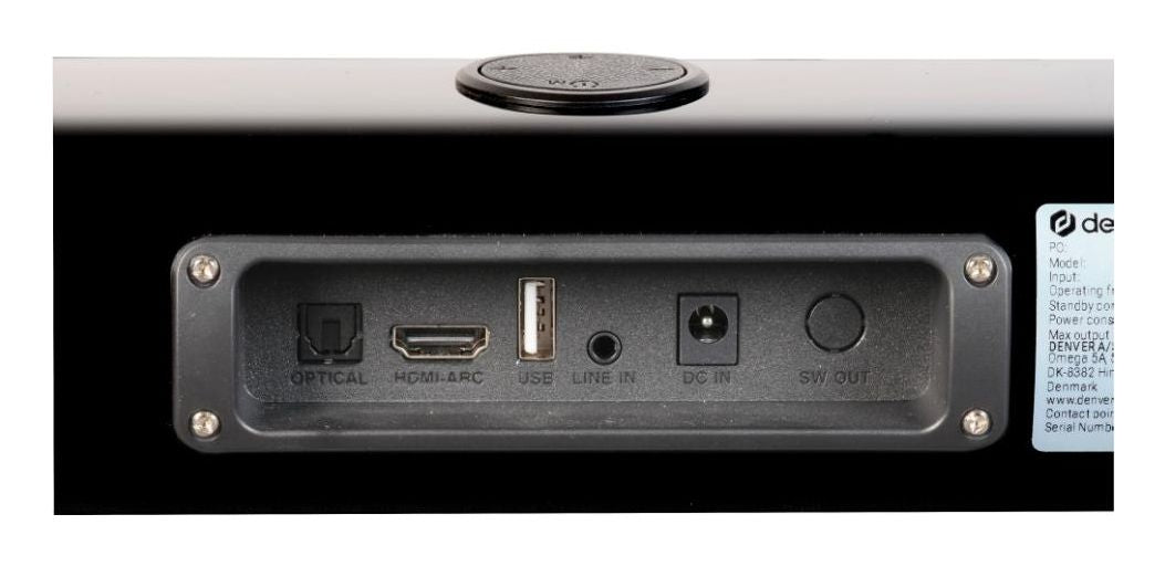 Barra de Sonido DENVER 40W BT USB HDMI Negra (DSB-4030)
