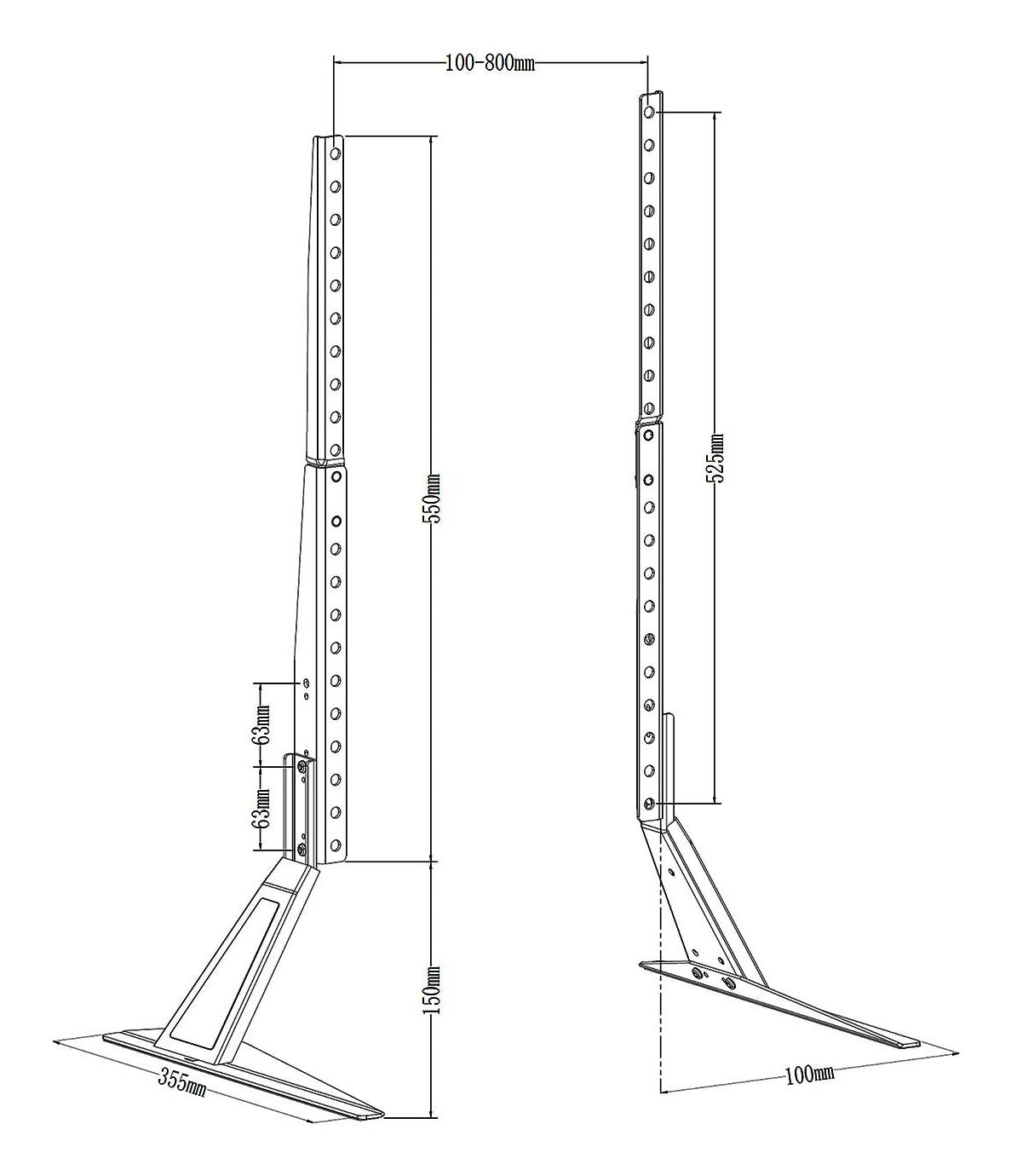 Soporte de Mesa AISENS 32"-80" hasta 50Kg (DT80F-305)