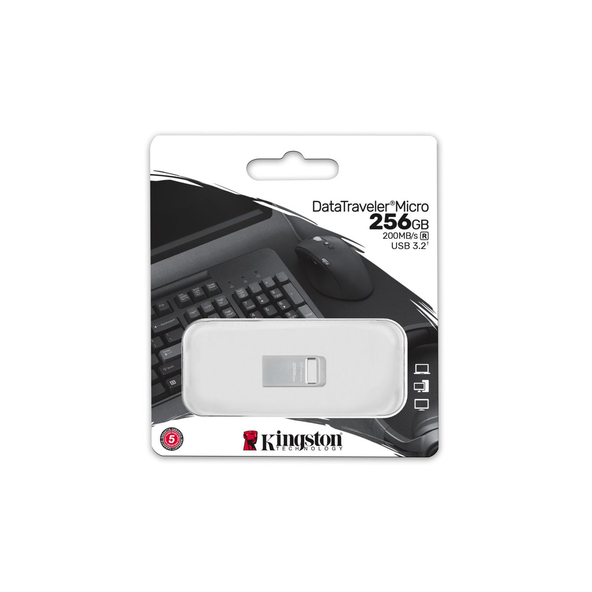 Pendrive Kingston Micro 256Gb USB-A 3.0 (DTMC3G2/256GB)
