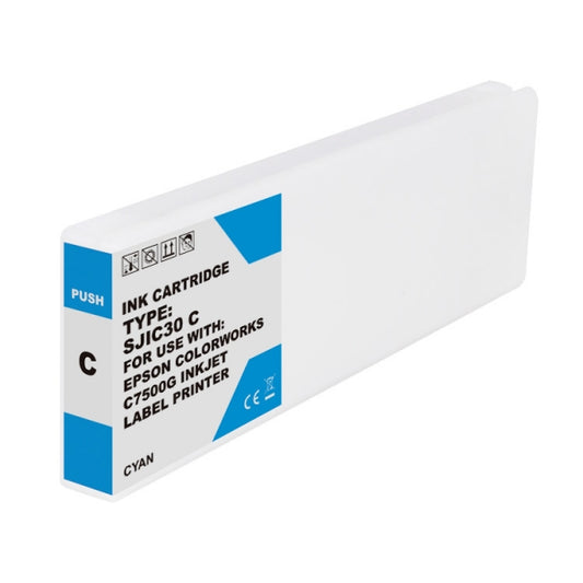 Epson SJIC30P Cyan Pigment Ink Cartridge Generic - Replaces C33S020640/SJIC30P(C)