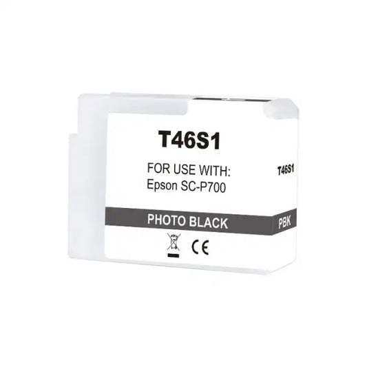 Epson T46S1 Black Photo Pigment Ink Cartridge Generic - Replaces C13T46S100