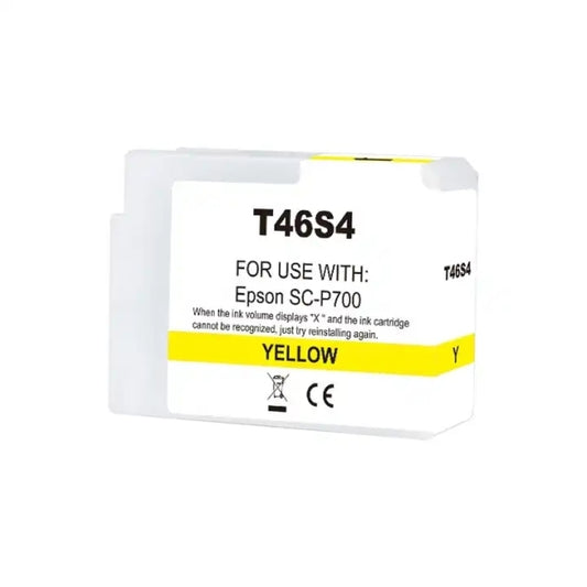 Epson T46S4 Yellow Generic Pigmented Ink Cartridge - Replaces C13T46S400