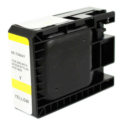 Epson T5804 Yellow Generic Pigment Ink Cartridge - Replaces C13T580400