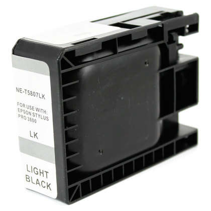 Epson T5807 Light Black Generic Pigment Ink Cartridge - Replaces C13T580700