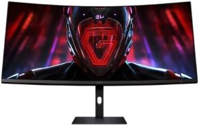 Monitor 34' G34wqi Curvo Gaming 3440x1440 a 180Hz Full HD 1ms 350cd/m2 4000:1 21:9 1500r 2xDisplayport 2xHDMI Angulo Vision H:178-V178 Inclinacion Rotacion Vesa 75x75 Dimensiones 811.3x510.1x210mm 6.9kg Negro