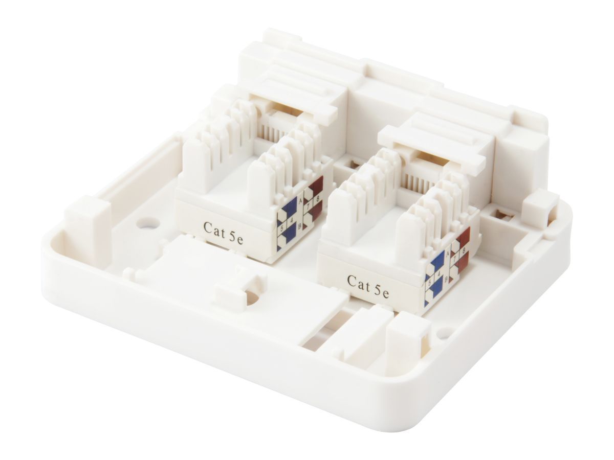 Roseta de Superficie EQUIP 2 Puertos Blanca (EQ125124)