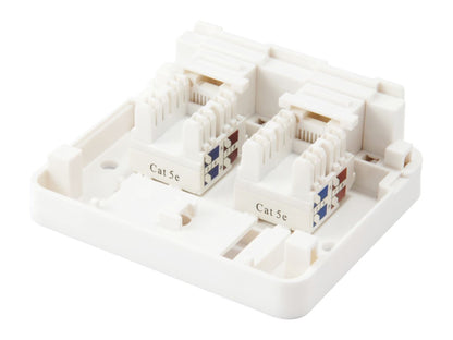 Roseta de Superficie EQUIP 2 Puertos Blanca (EQ125124)