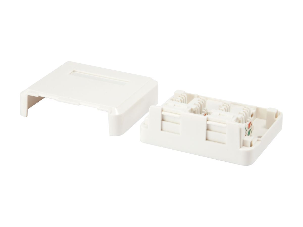 Roseta de Superficie EQUIP 2 Puertos Blanca (EQ125124)