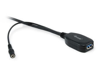Cable EQUIP USB-A/M a USB-A/H 15m Negro (EQ133348)