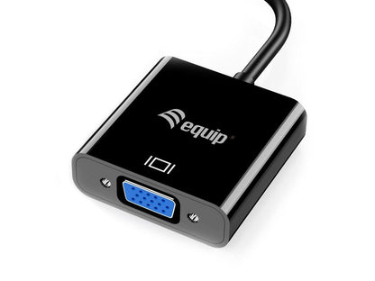 Cable EQUIP USB-A/M a VGA/H 0.25m Negro (EQ133384)