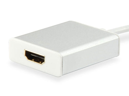 Cable EQUIP USB-C/M a HDMI/H 4K 15cm Blanco (EQ133452)