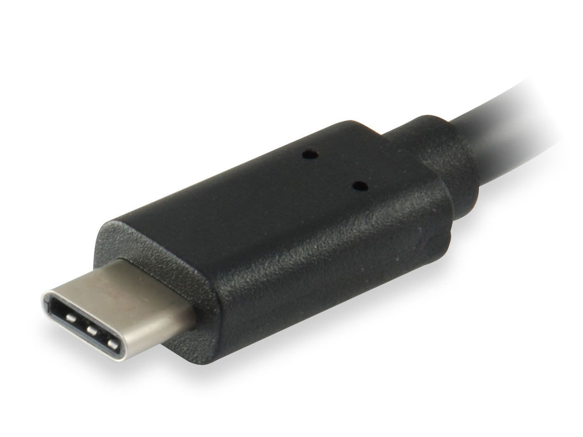 Cable EQUIP USB-A/H a USB-C/M 0.15m Negro (EQ133455)