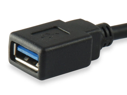 Cable EQUIP USB-A/H a USB-C/M 0.15m Negro (EQ133455)