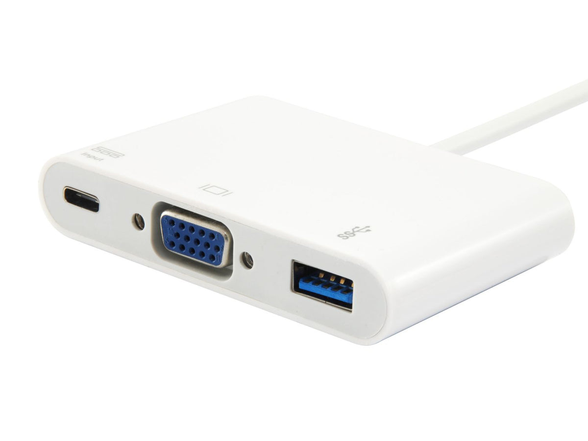 Adaptador EQUIP USB-C a USB-A/USB-C PD/VGA (EQ133462)