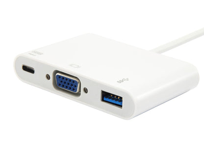 Adaptador EQUIP USB-C a USB-A/USB-C PD/VGA (EQ133462)