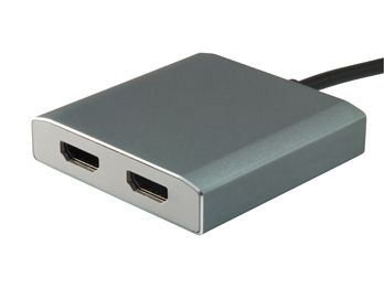 Adaptador EQUIP USB-C/M a 2x HDMI/H Plata (EQ133464)