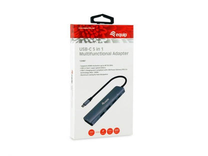 Adaptador EQUIP USB-C a HDMI/USB-A/USB-C PD (EQ133487)
