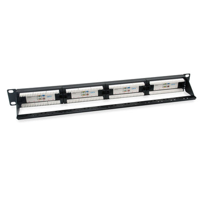 Patch Panel EQUIP 24p Cat.6 1U Negro (EQ135426)