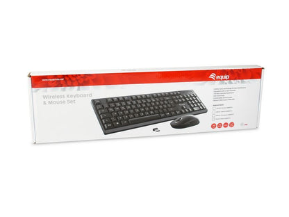 Teclado+Raton EQUIP Life RF Óptico Negro (EQ245221)