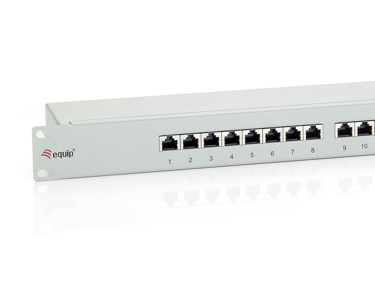 EQUIP Patch Panel 24p Cat.6 Apantallado Gris (EQ326324)