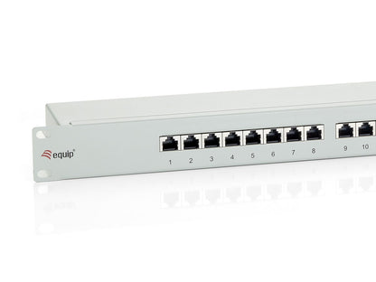 EQUIP Patch Panel 24p Cat.6 Apantallado Gris (EQ326324)