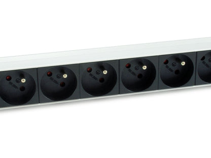 Regleta EQUIP 8xSchuko 1.8m Rack 1U Negra (EQ333313)