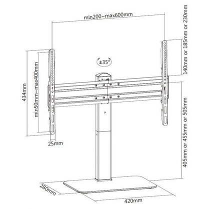 Soporte de Mesa EQUIP 32"-70" Máx. 40Kg (EQ650612)