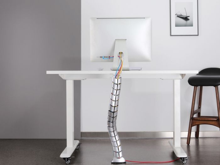 Organizador de Cables EQUIP Doble Canal Plata(EQ650862)