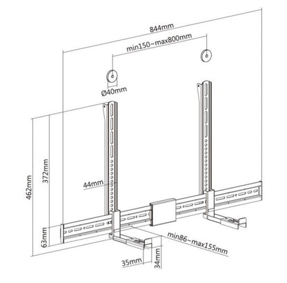 Soporte Barra de Sonido EQUIP Universal (EQ650895)