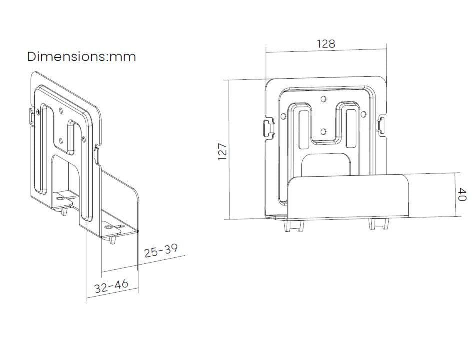 Soporte de Pared EQUIP para Mini PC/Router (EQ650896)