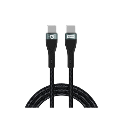 Cable CONCEPTRONIC USB-C M/M 100W 1.2m Negro(ETTA01B12)