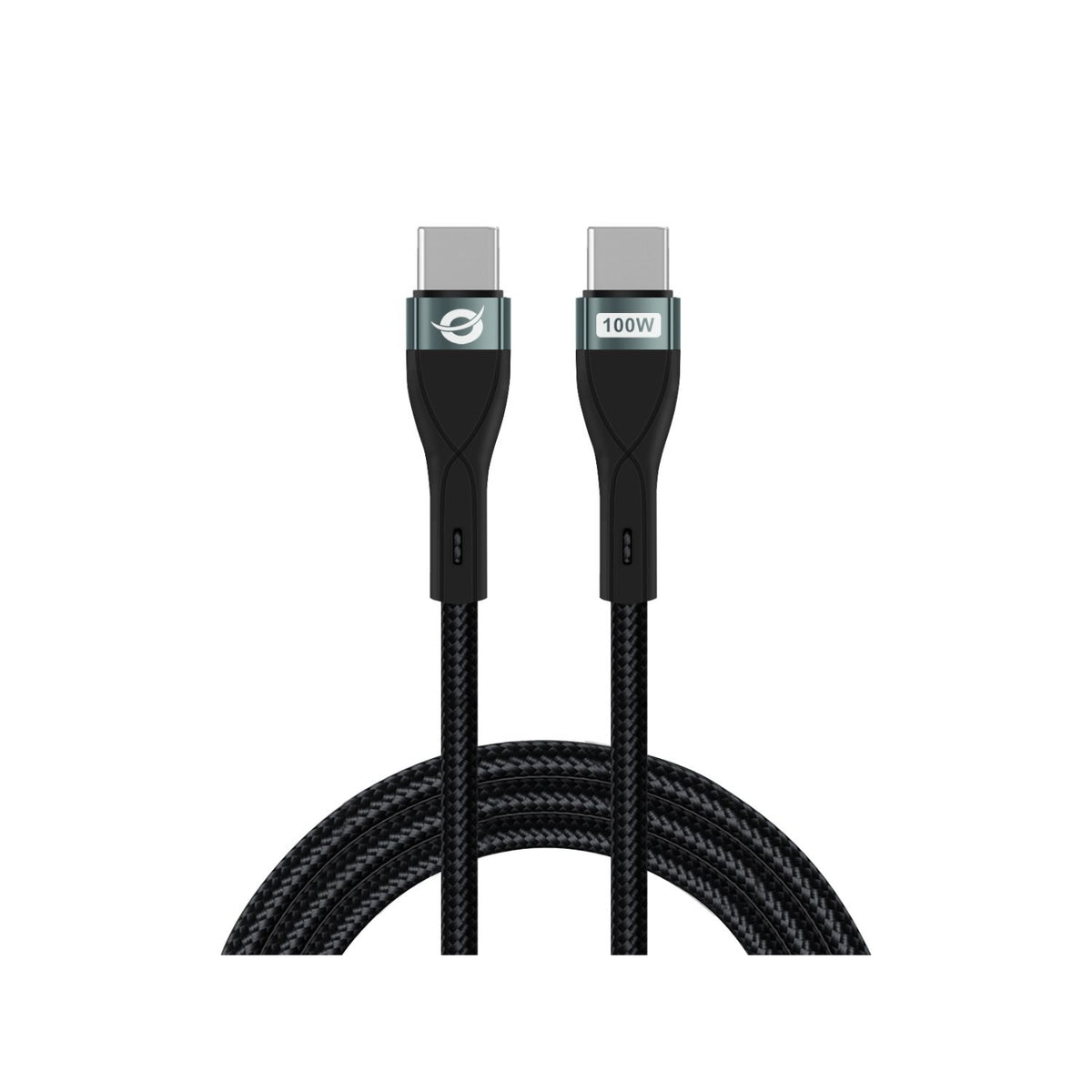 Cable CONCEPTRONIC USB-C M/M 100W 2m Negro (ETTA01B20)