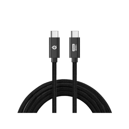 Cable CONCEPTRONIC USB-C M/M 100W 1.2m Negro(ETTA02B12)