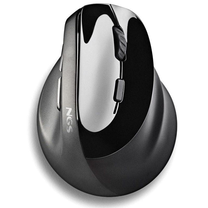 Ratón Vertical NGS Óptico RF 2.4GHz Negro (EVOMOKSHA)