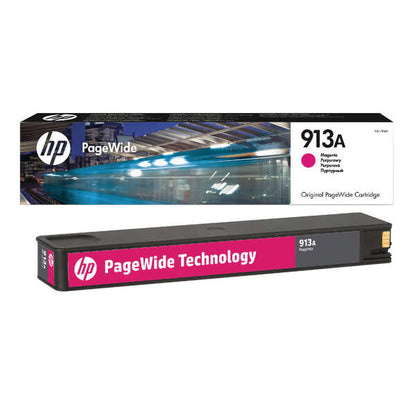 HP 913A Magenta Cartucho de Tinta Original - F6T78AE. 3.000 Paginas