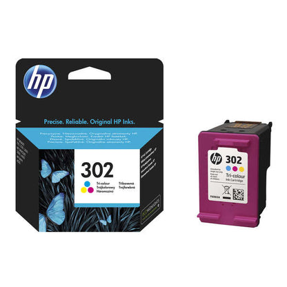 HP 302 Color Cartucho de Tinta Original - F6U65AE. 165 Paginas