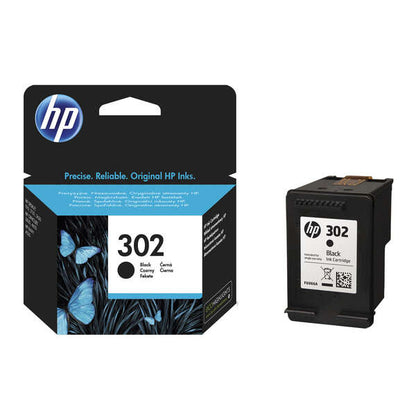 HP 302 Negro Cartucho de Tinta Original - F6U66AE. 190 Paginas