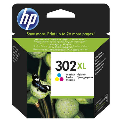 HP 302XL Color Cartucho de Tinta Original - F6U67AE. 330 Paginas