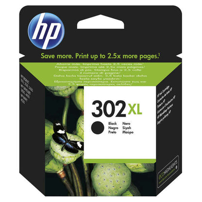 HP 302XL Negro Cartucho de Tinta Original - F6U68AE. 480 Paginas