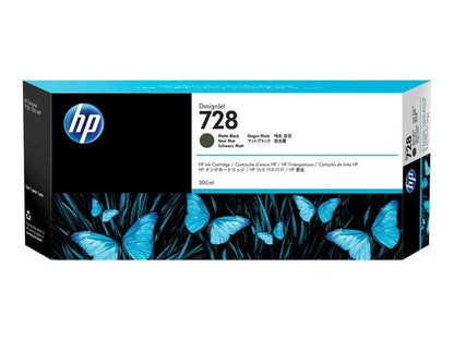 HP 728 Negro Mate Cartucho de Tinta Original - F9J68A. 300 ml