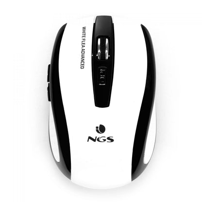 Ratón NGS Óptico RF 1600dpi Blanco (FLEA ADVANCE WHITE)