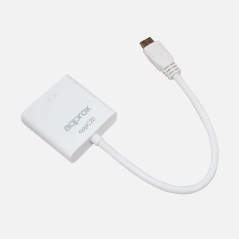 Cable Approx VGA/M a Mini HDMI/H Blanco (APPC20)