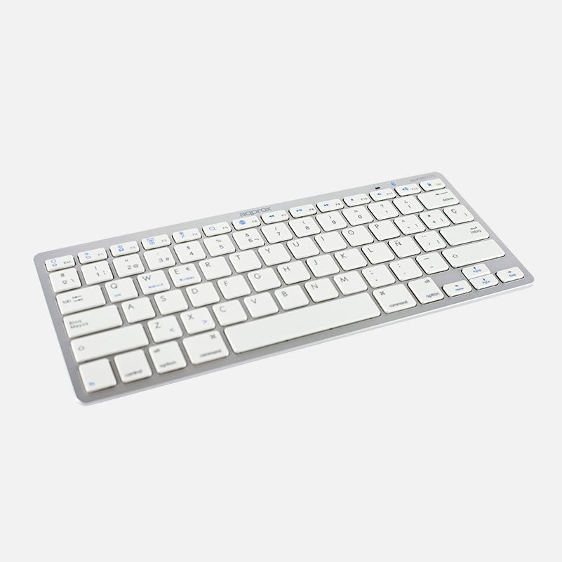 Teclado Approx Wireless BT 3.0 Plata (APPMX300BTS)