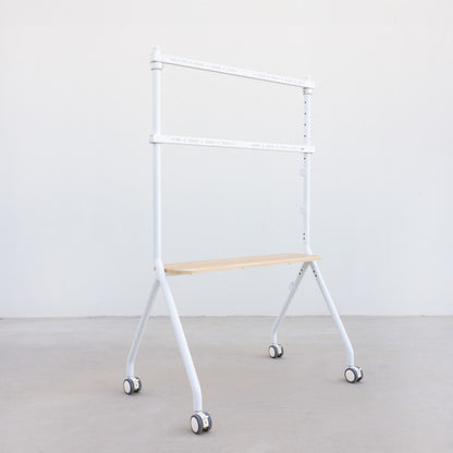 Soporte de Suelo TOOQ 49"-80" Blanco/Haya (FS20207M-W)