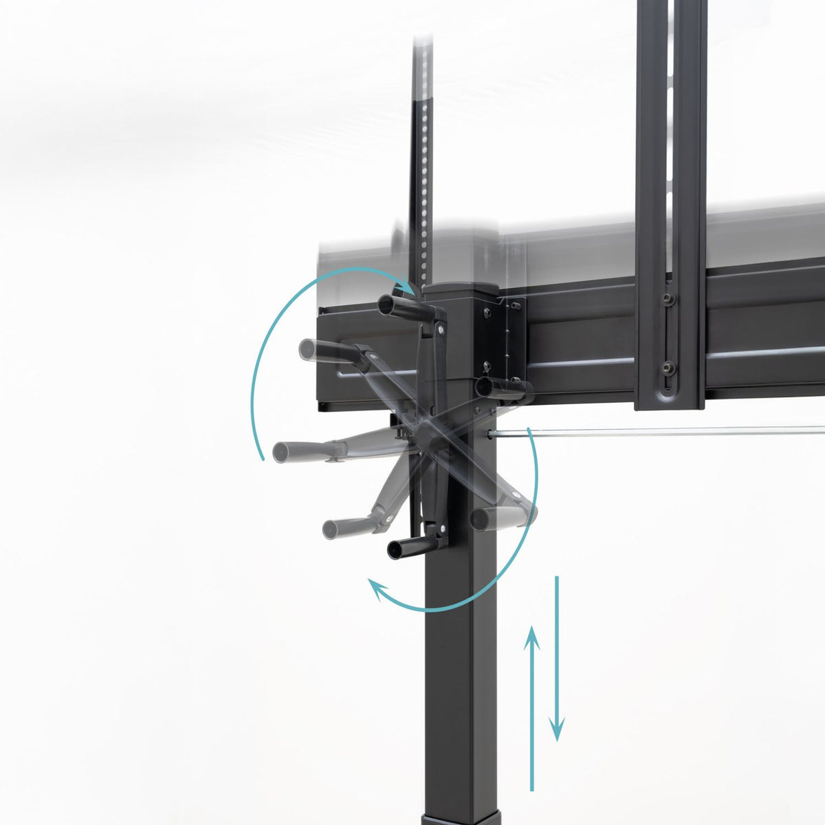 Soporte de Suelo TooQ 60"-100" con Ruedas (FS20406HM-B)