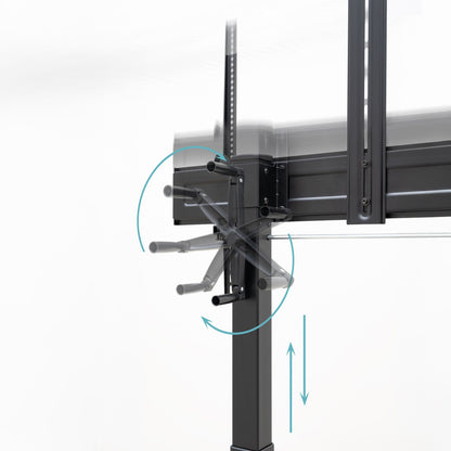 Soporte de Suelo TooQ 60"-100" con Ruedas (FS20406HM-B)